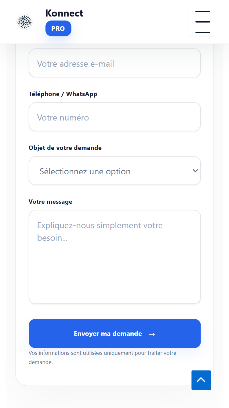 Konnect Smart Form — formulaire interactif